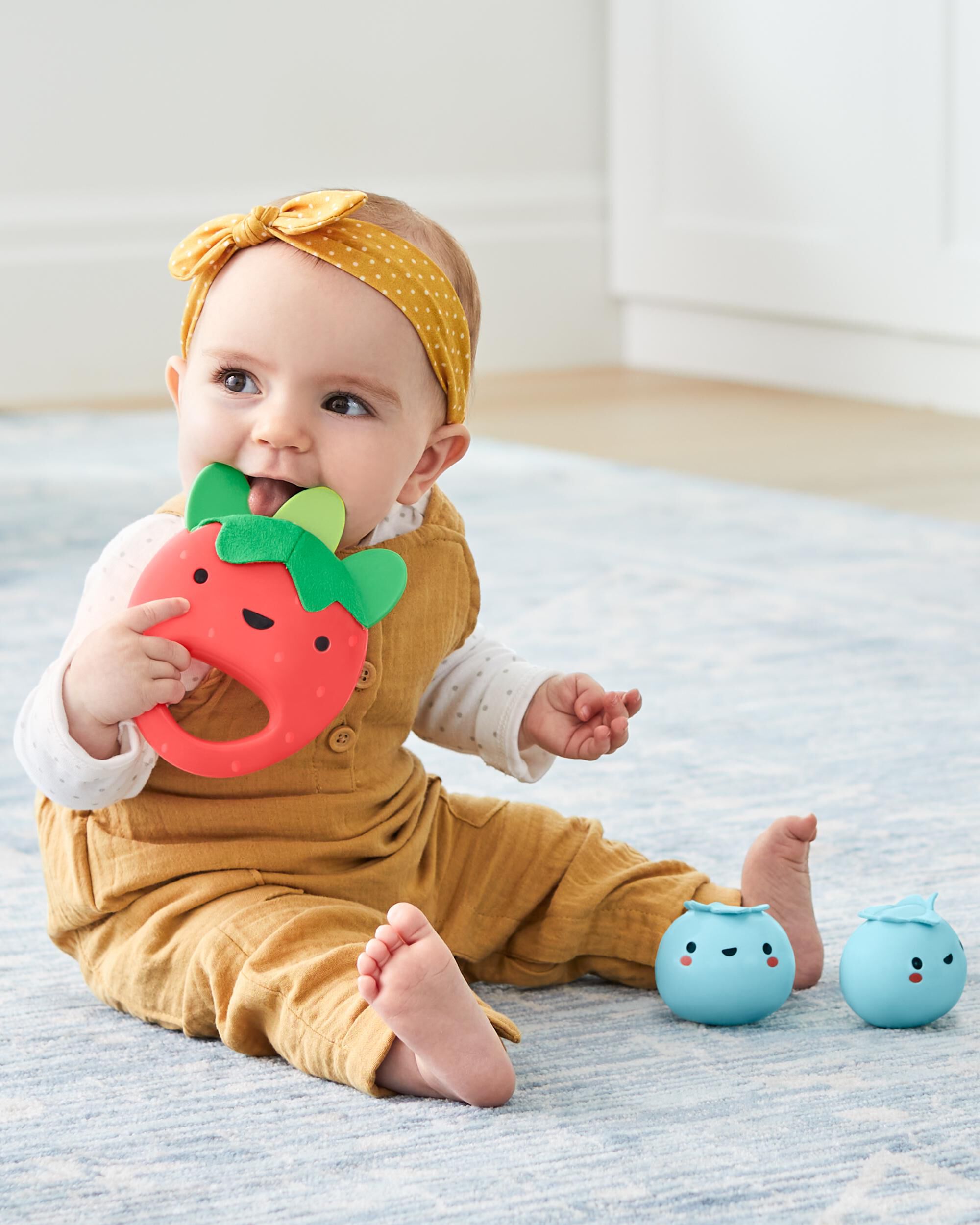Farmstand Berry Cute Band Baby Toy, image 7 of 10 slides