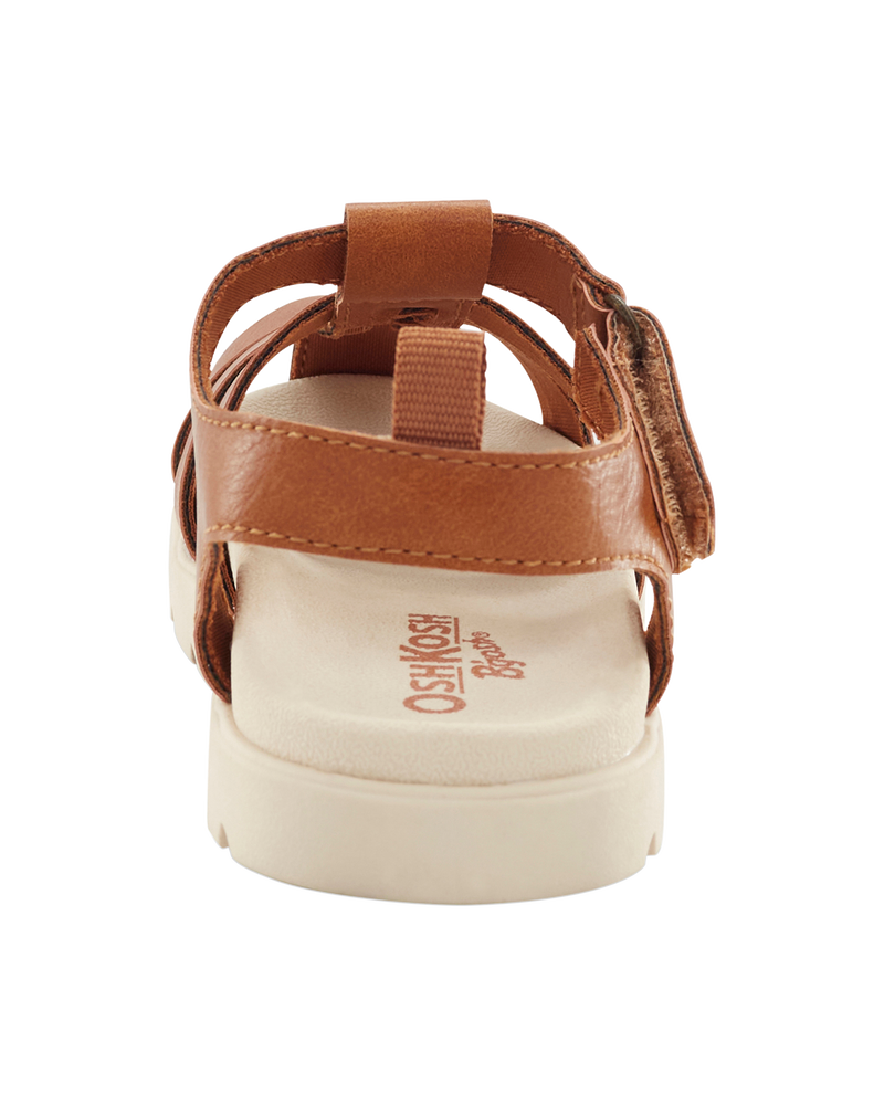 Toddler Casual Sandals - Brown, image 3 of 7 slides