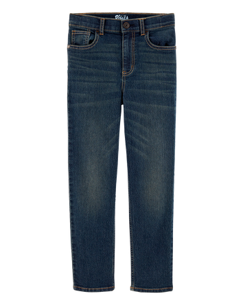 Kid Slim Straight Leg Heritage Wash Jeans, 