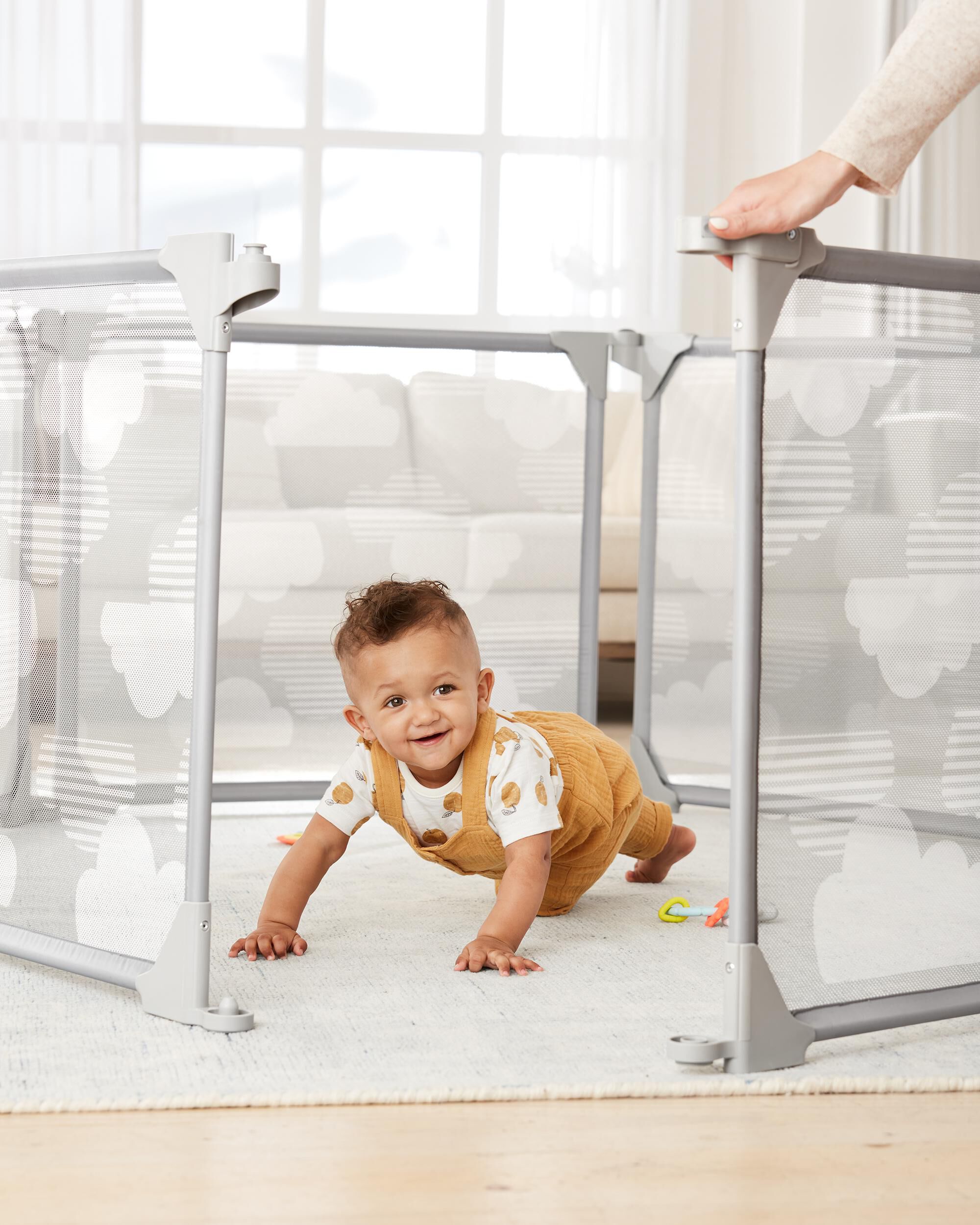 Expandable Enclosure - Grey/Clouds, 