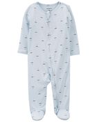 Baby Sailboat Zip-Up PurelySoft Sleep & Play Pajamas, image 1 of 5 slides