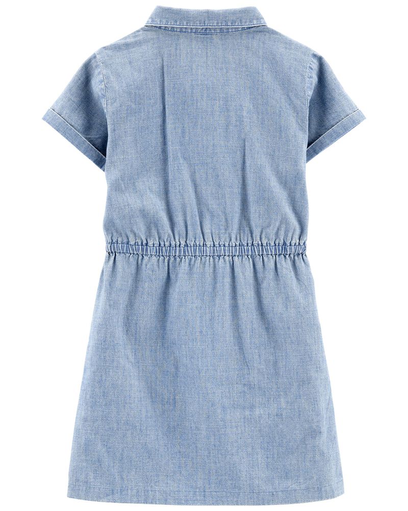 Kid Chambray Shirt Dress, image 2 of 4 slides