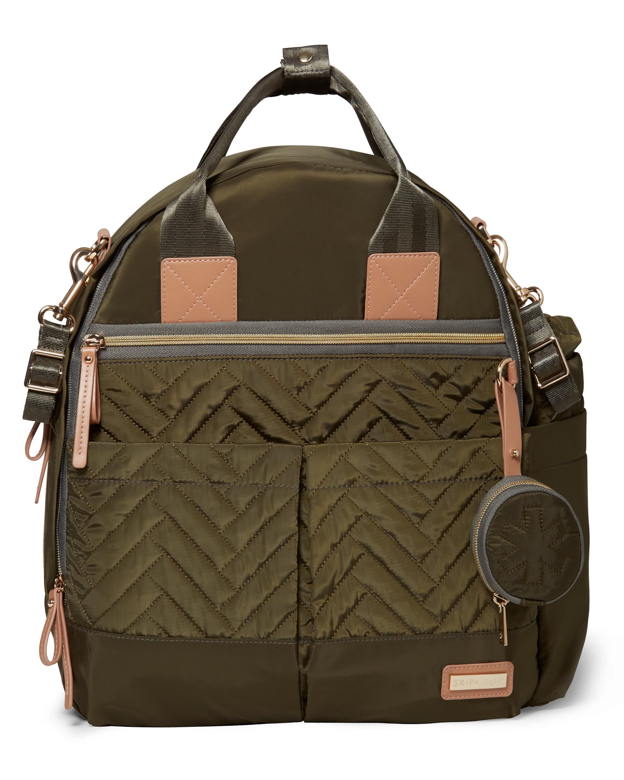 skip hop olive green backpack