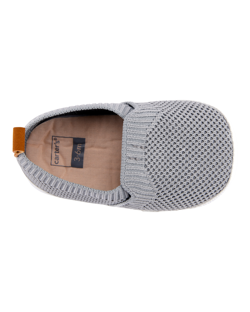 Baby Mesh Slip-On Shoes - Grey, image 4 of 7 slides