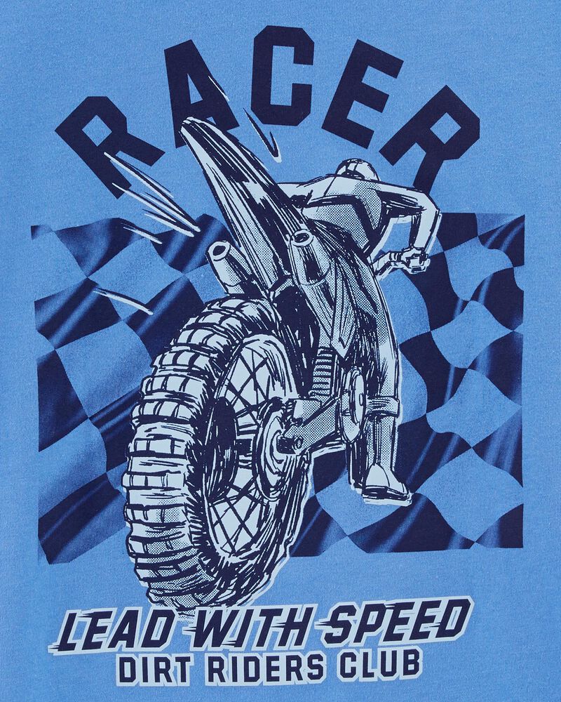 Kid Racer Motorcycle Graphic Tee, image 2 of 3 slides
