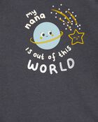Baby Nana Is Out Of This World Long-Sleeve Bodysuit, image 2 of 3 slides