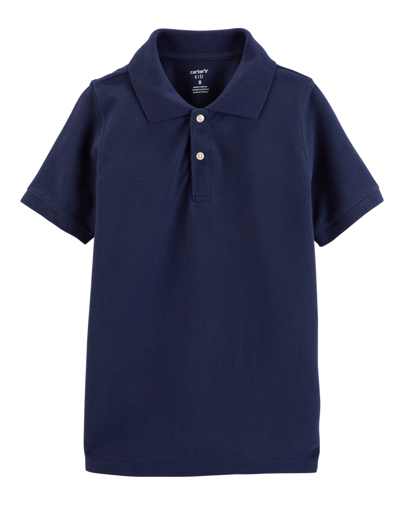 Kid Piqué Uniform Polo, image 1 of 2 slides