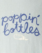 Baby Cotton Long-Sleeve Graphic Bodysuit - Blue, image 2 of 3 slides