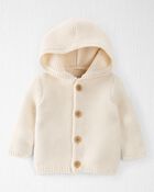 Baby Organic Signature Stitch Cardigan, image 1 of 6 slides