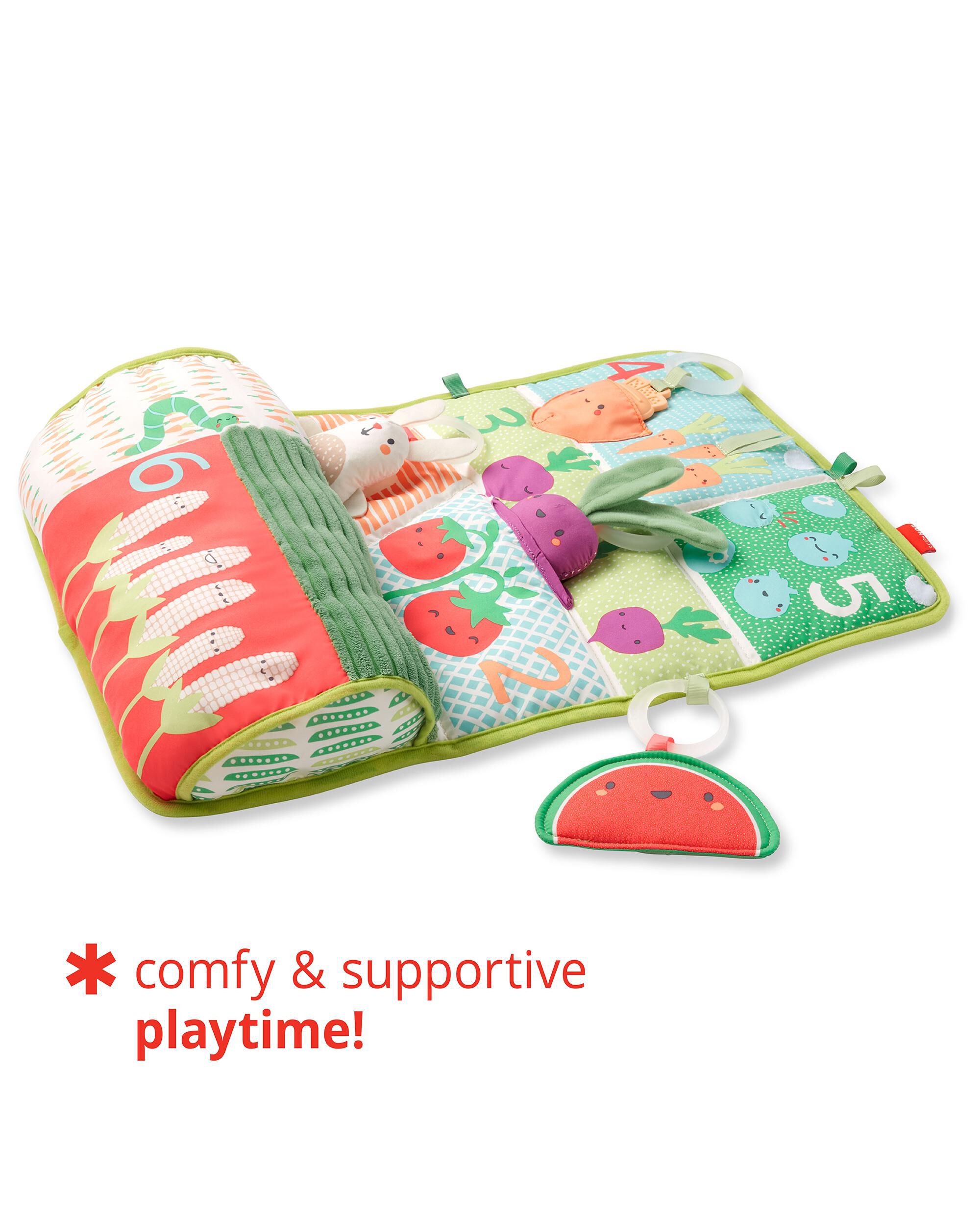Farmstand Tummy Time Activity Mat, image 8 of 11 slides