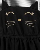 Toddler Halloween Cat Tutu Dress, image 3 of 4 slides