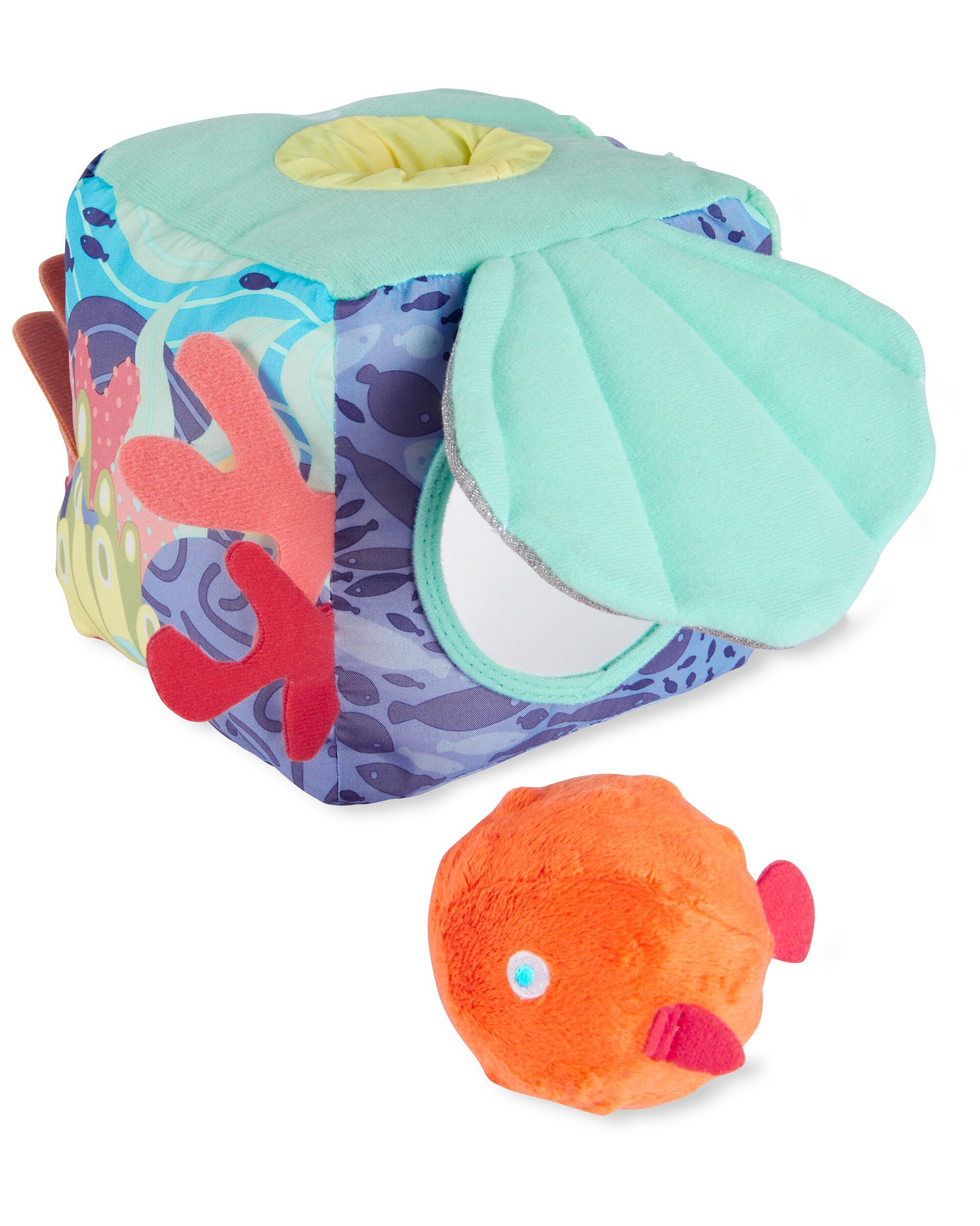 Seascape Soft Baby Activity Cube, image 3 of 6 slides