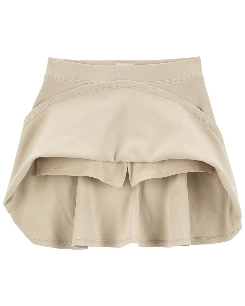 Kid Ponte Knit Uniform Skort, image 2 of 3 slides