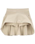 Kid Ponte Knit Uniform Skort, image 2 of 3 slides