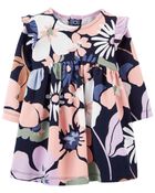 Baby Floral Fleece Dress, image 1 of 5 slides