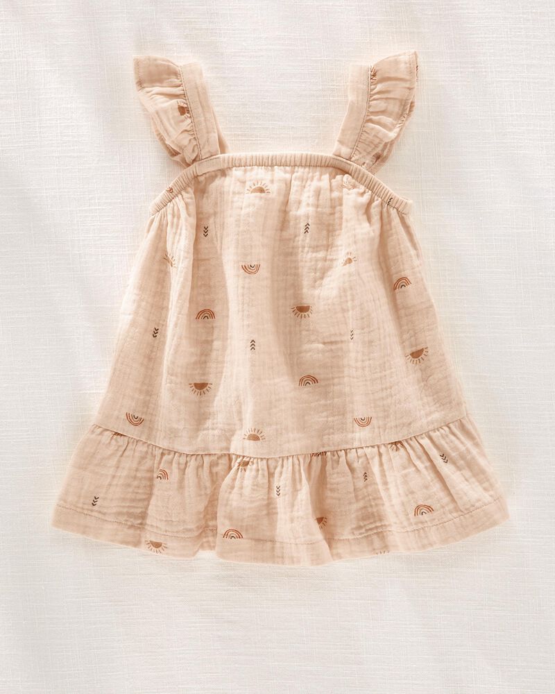 Baby Hilary Duff Rays And Rainbows Crinkle Gauze Dress, image 1 of 5 slides
