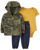 Baby 3-Piece Camo Outfit Set, image 1 of 5 slides