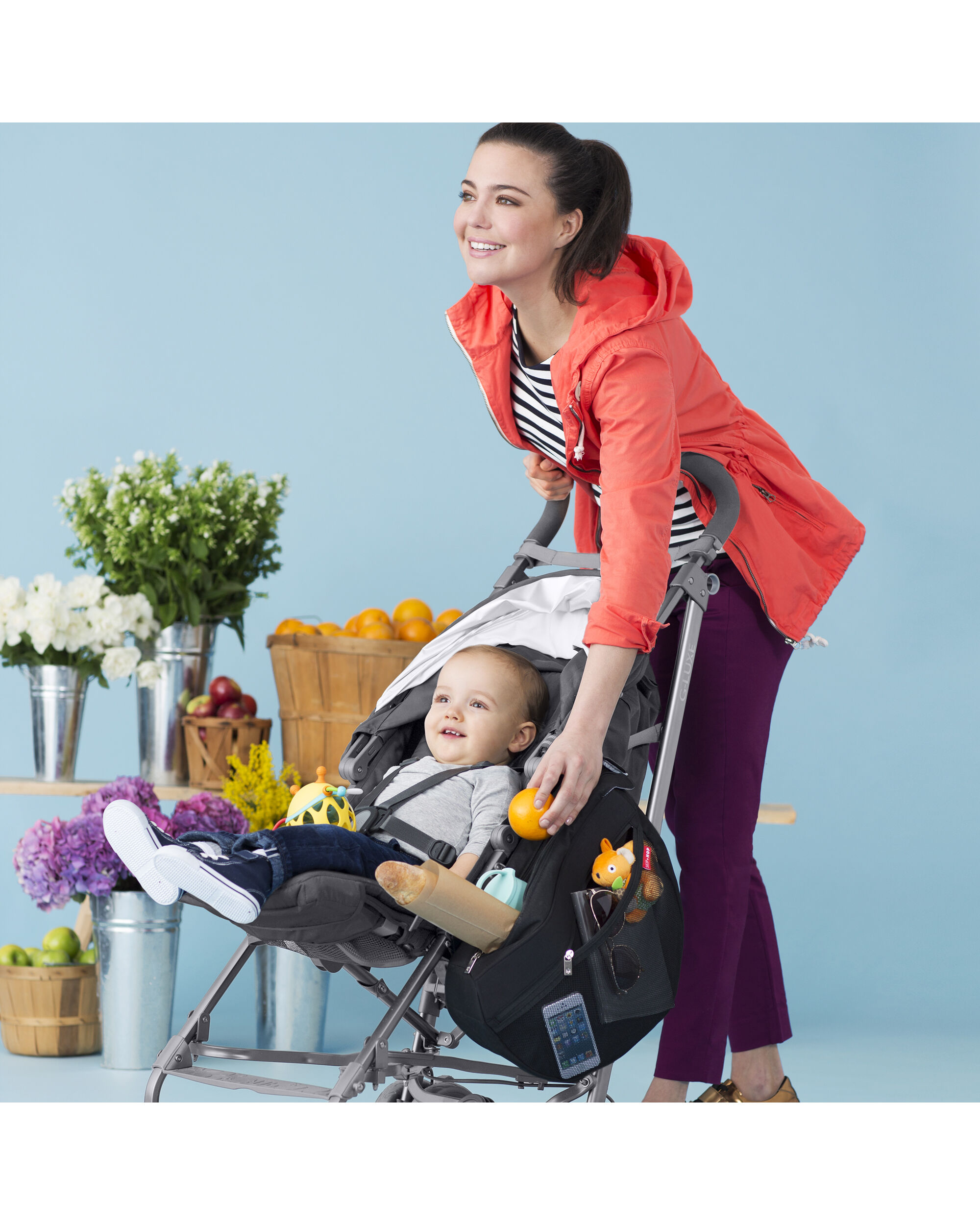 skip hop stroller saddle bag