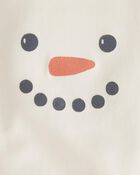 Baby Snowman Bubble Bodysuit Made With Organic Cotton, image 3 of 4 slides