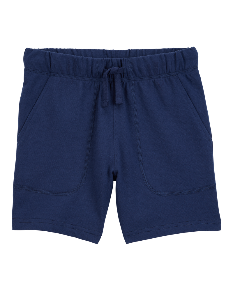 Boys Pull-On French Terry Shorts - Navy, image 1 of 4 slides