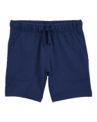 Boys Pull-On French Terry Shorts - Navy, image 1 of 4 slides