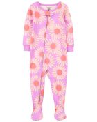 Baby 1-Piece Daisy 100% Snug Fit Cotton Footie Pajamas, image 1 of 3 slides
