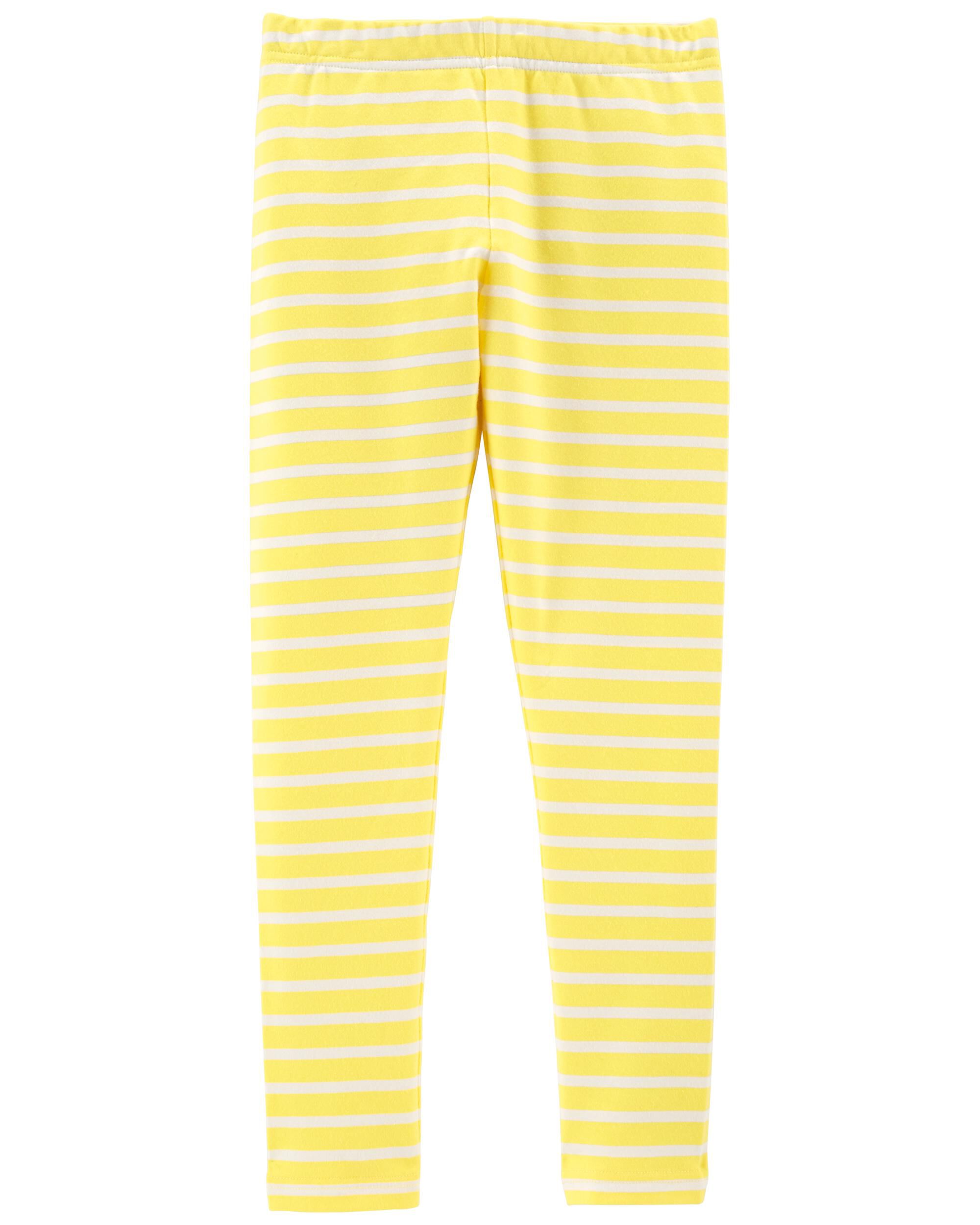 White and yellow new arrivals striped pants