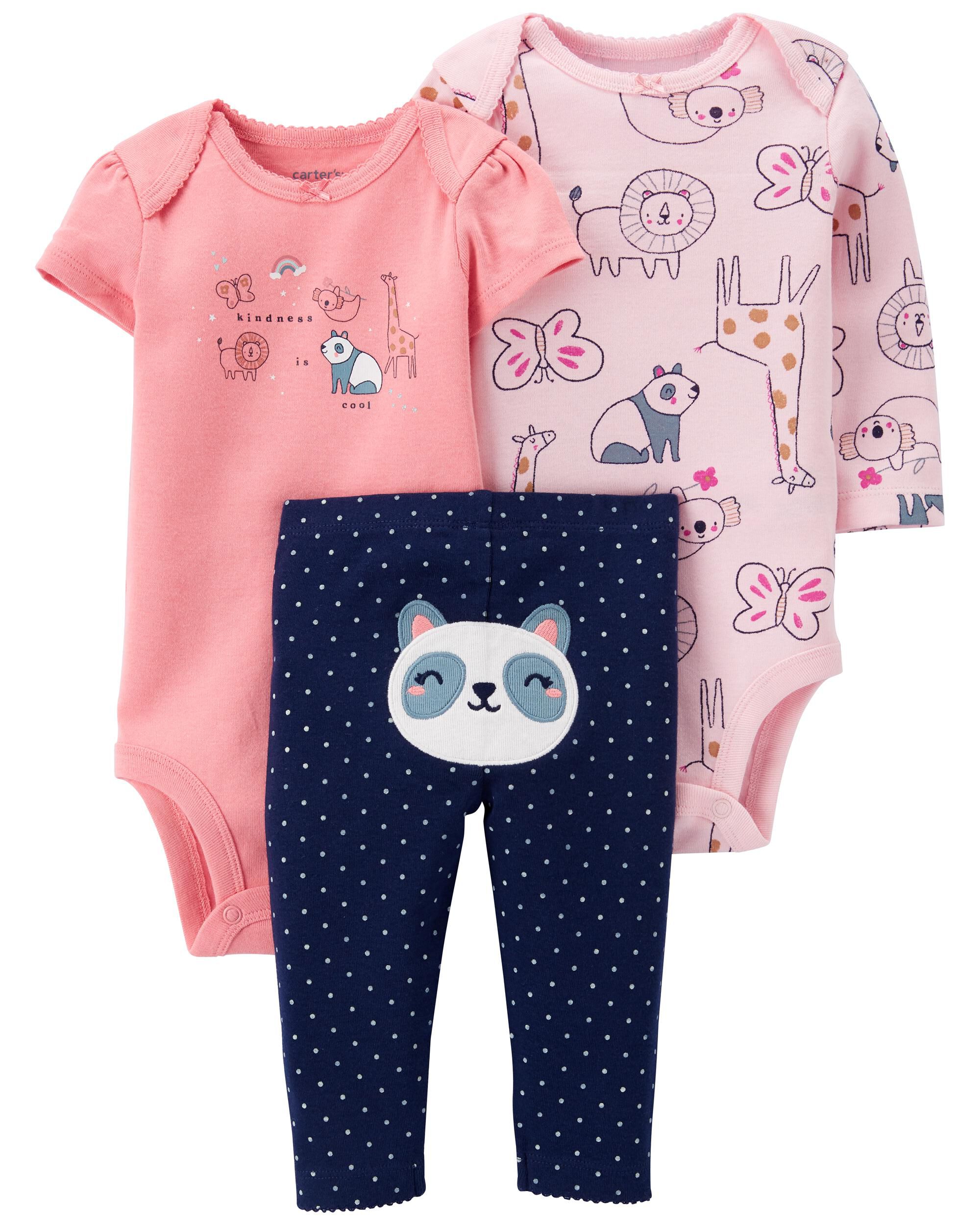 Baby 3 Piece Panda Outfit Set