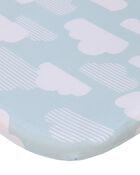 Skip Hop Cozy-Up 2-in-1 Bedside Sleeper 100% Cotton Fitted Bassinet Sheet - Blue & White Clouds, image 1 of 4 slides