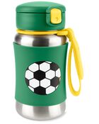 Spark Style Stainless Steel Straw Bottle - Soccer, image 1 of 2 slides