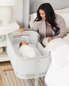 Cozy-Up 2-in-1 Bedside Sleeper & Bassinet Fitted Sheet - Grey Clouds, image 3 of 17 slides