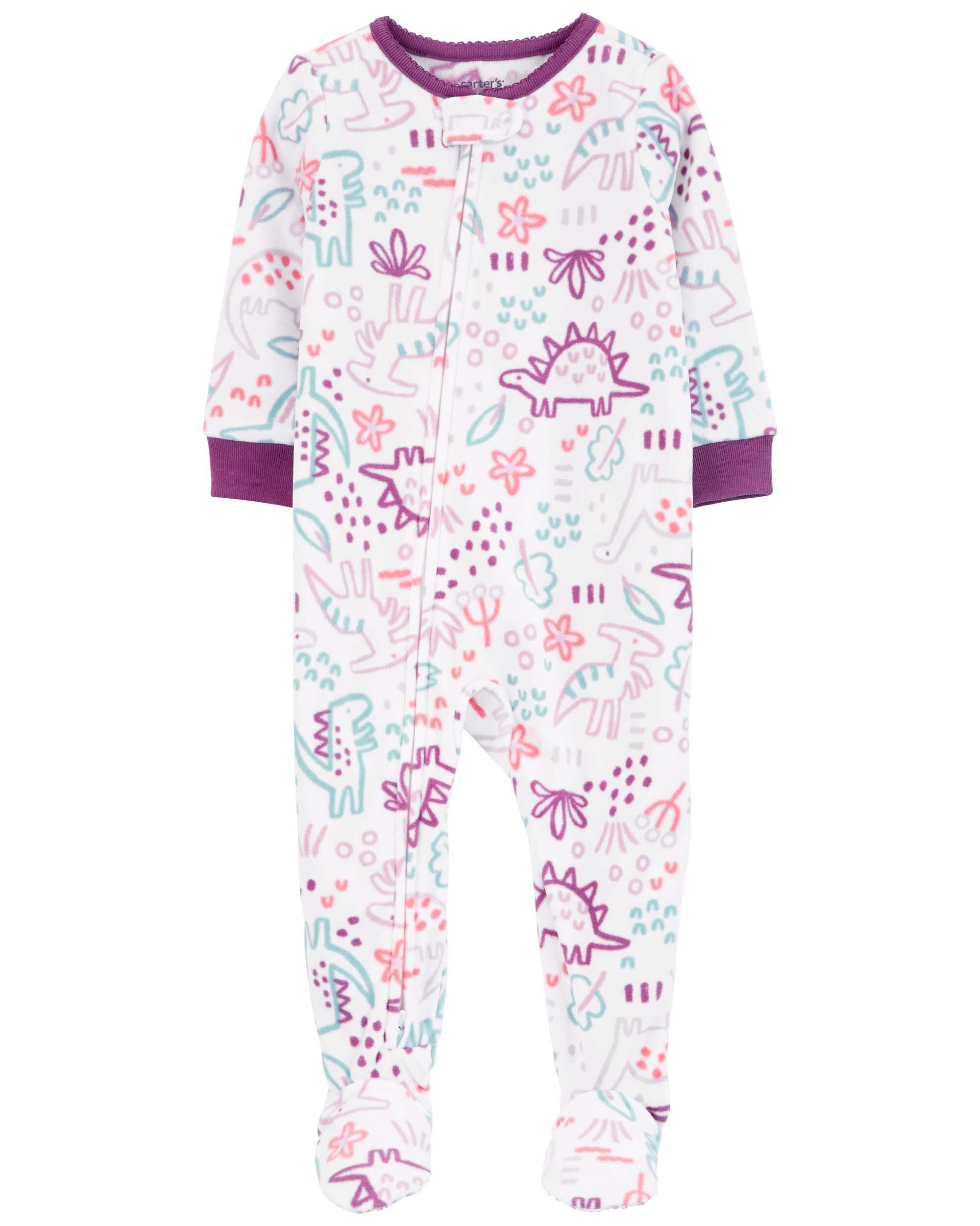 Carter's dinosaur footed pajamas shop