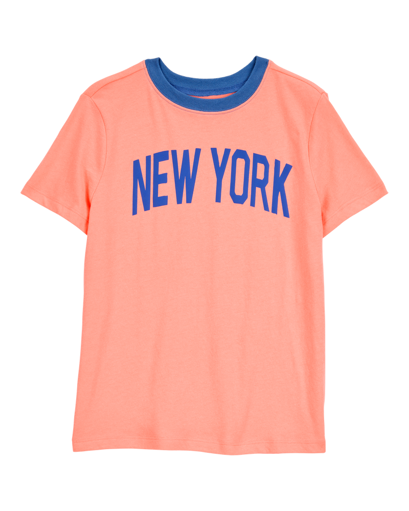 Kid New York Short-Sleeve Graphic Tee - Orange, image 1 of 3 slides