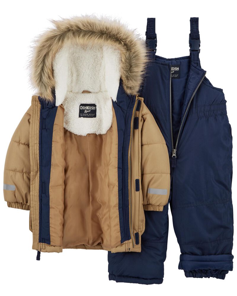Toddler 2-Piece Hooded Snowsuit, image 2 of 3 slides