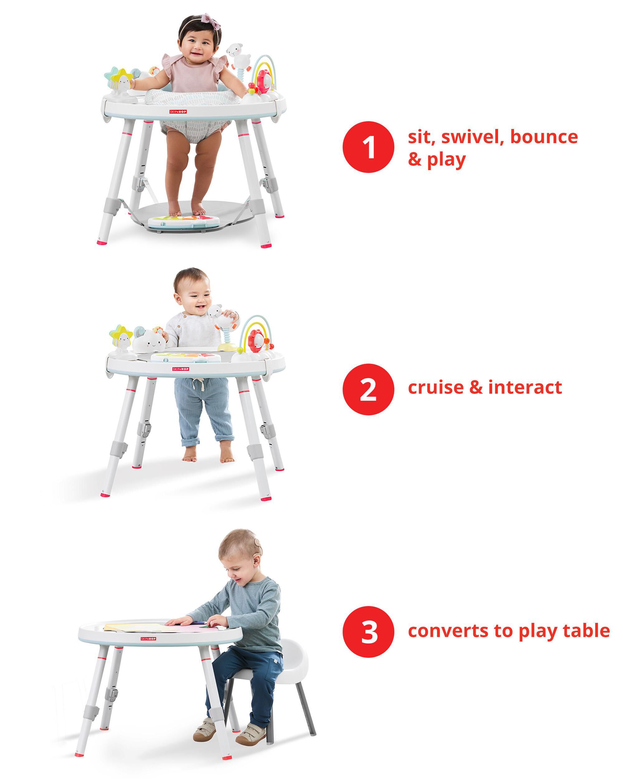 Skip hop activity center top extra toys