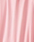 Toddler Girl Solid PurelySoft 2-Piece Pajamas - Pink, image 2 of 4 slides