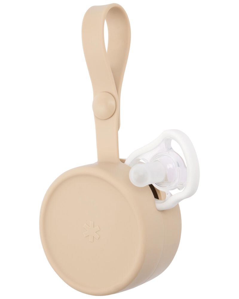 Silicone Pacifier Holder - Oat
, image 3 of 6 slides