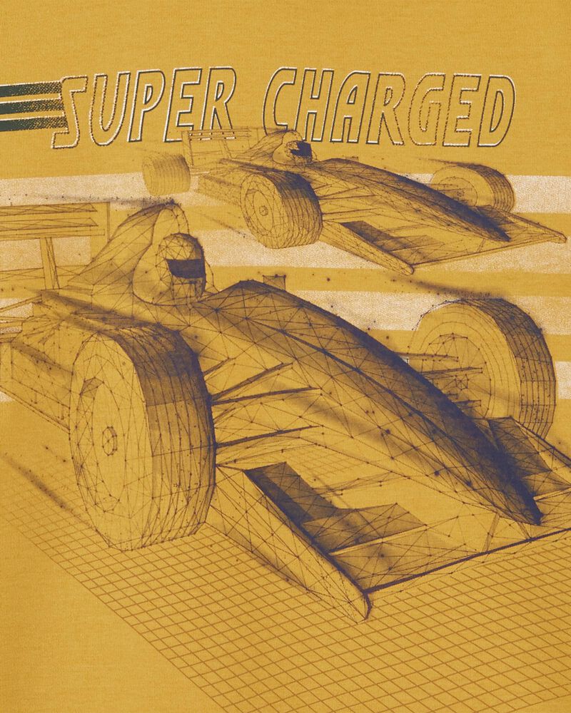 Kid Race Car Hooded Graphic Tee, image 3 of 4 slides