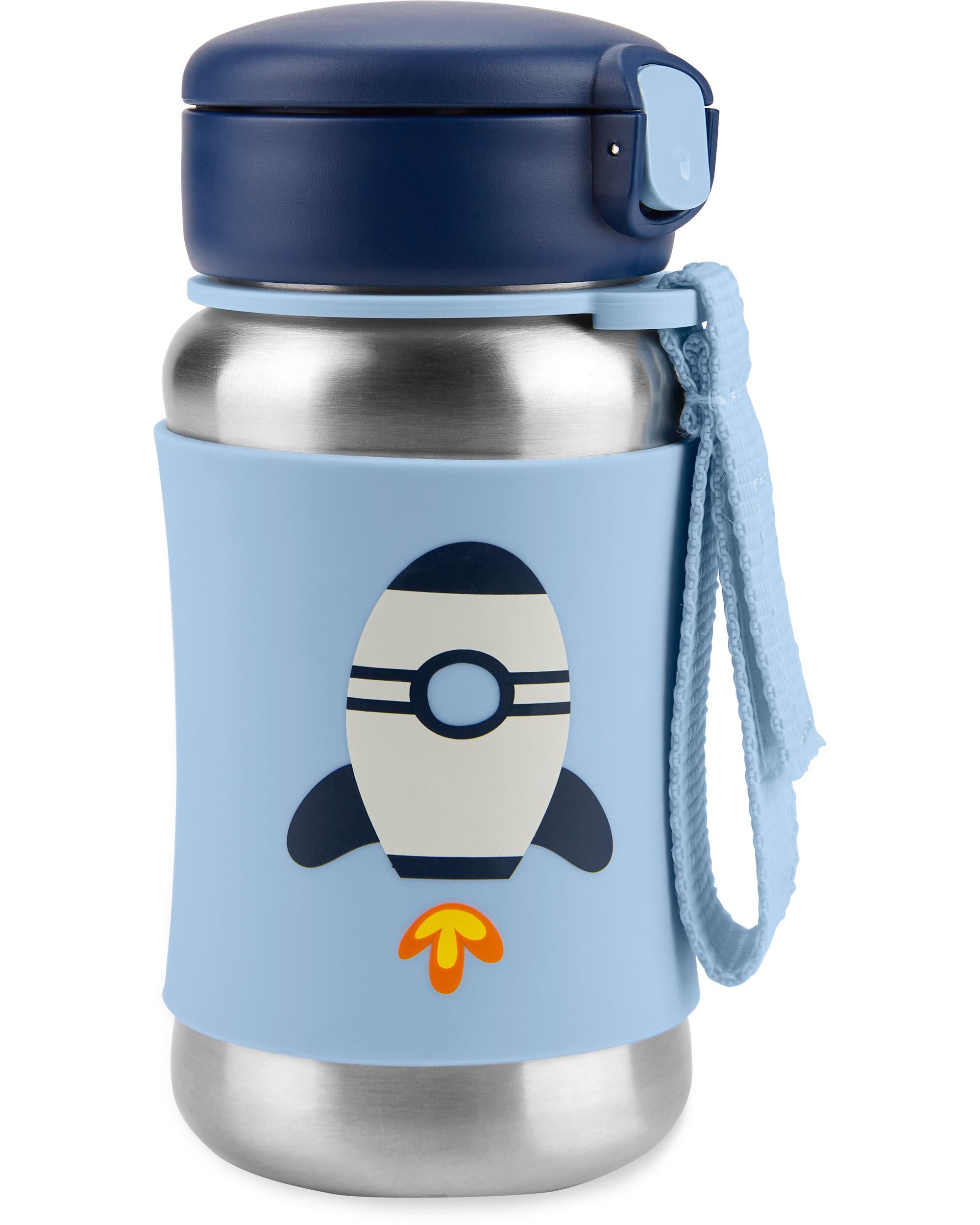 Spark Style Stainless Steel Straw Bottle - Rocket, 