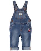 Stretch Denim Overalls, image 1 of 5 slides