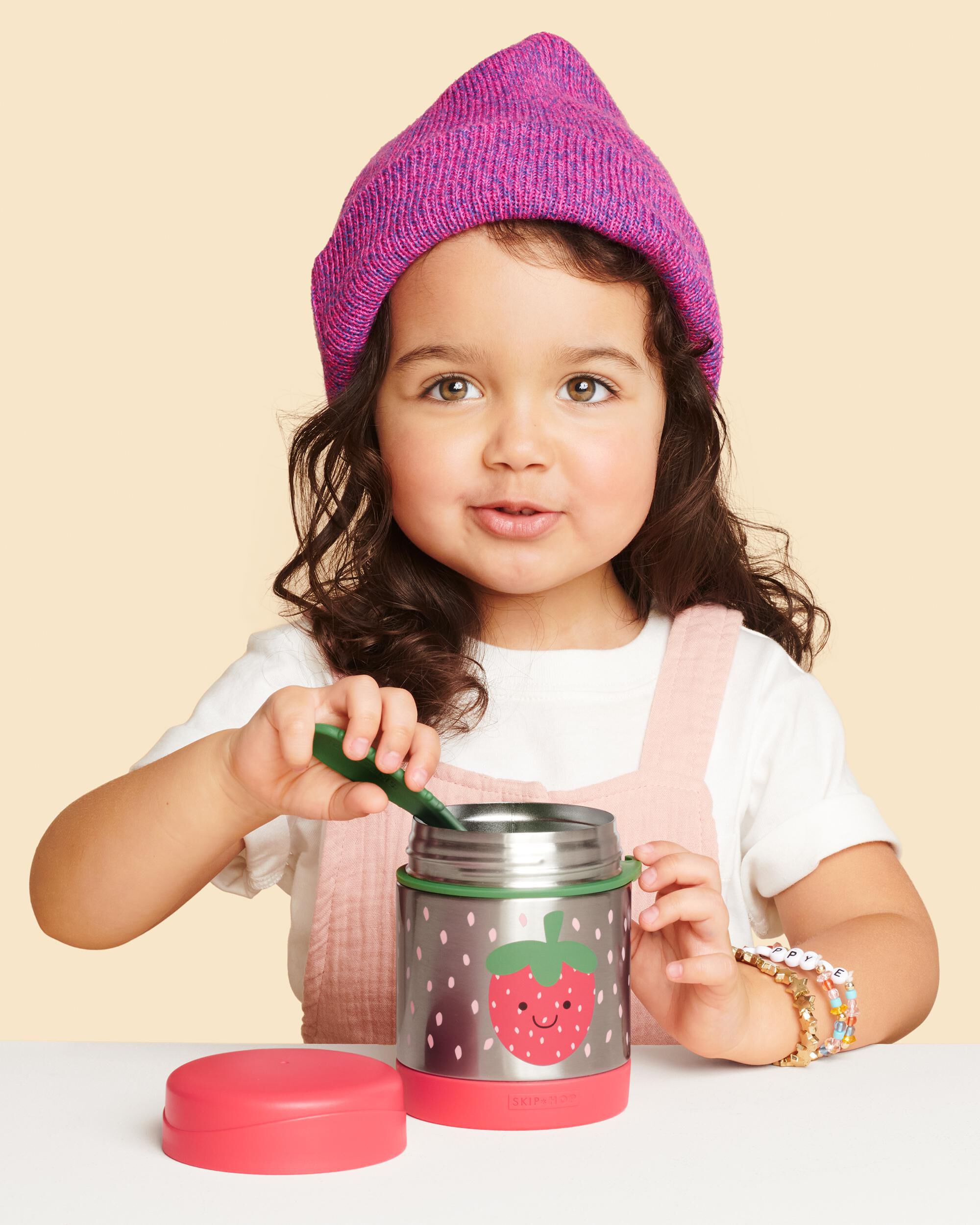 Spark Style Insulated Food Jar - Strawberry, image 4 of 5 slides