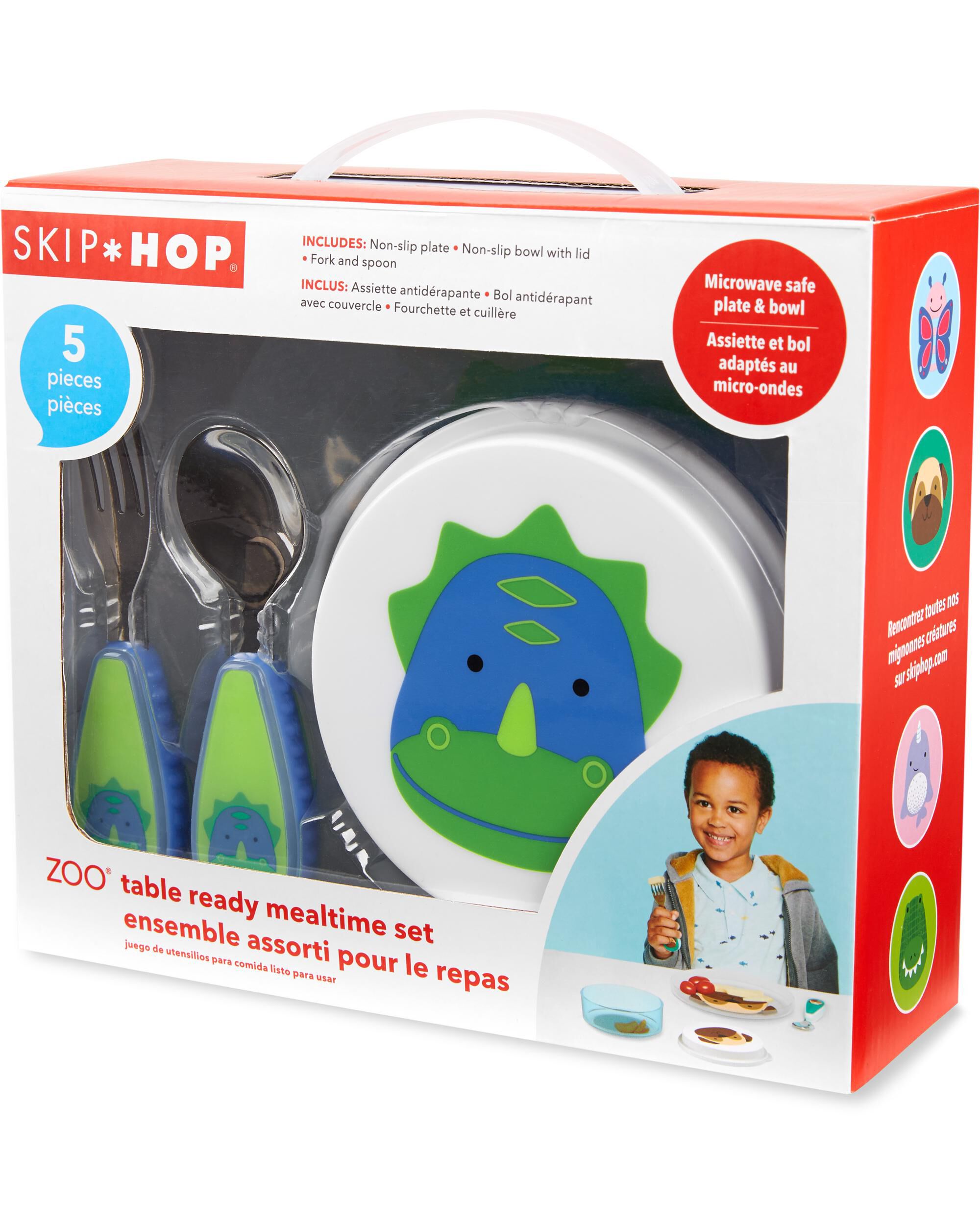 Skip Hop Zootensils fourchette et cuillère-Dragon Toddler Feeding couverts Entièrement neuf sous emballage 