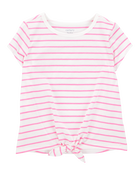 Toddler Striped Short-Sleeve Fashion Top, image 1 of 3 slides