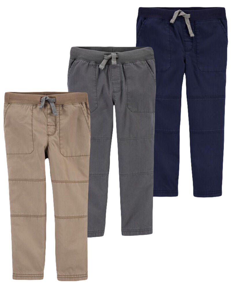 Baby pants with reinforced knees clearance