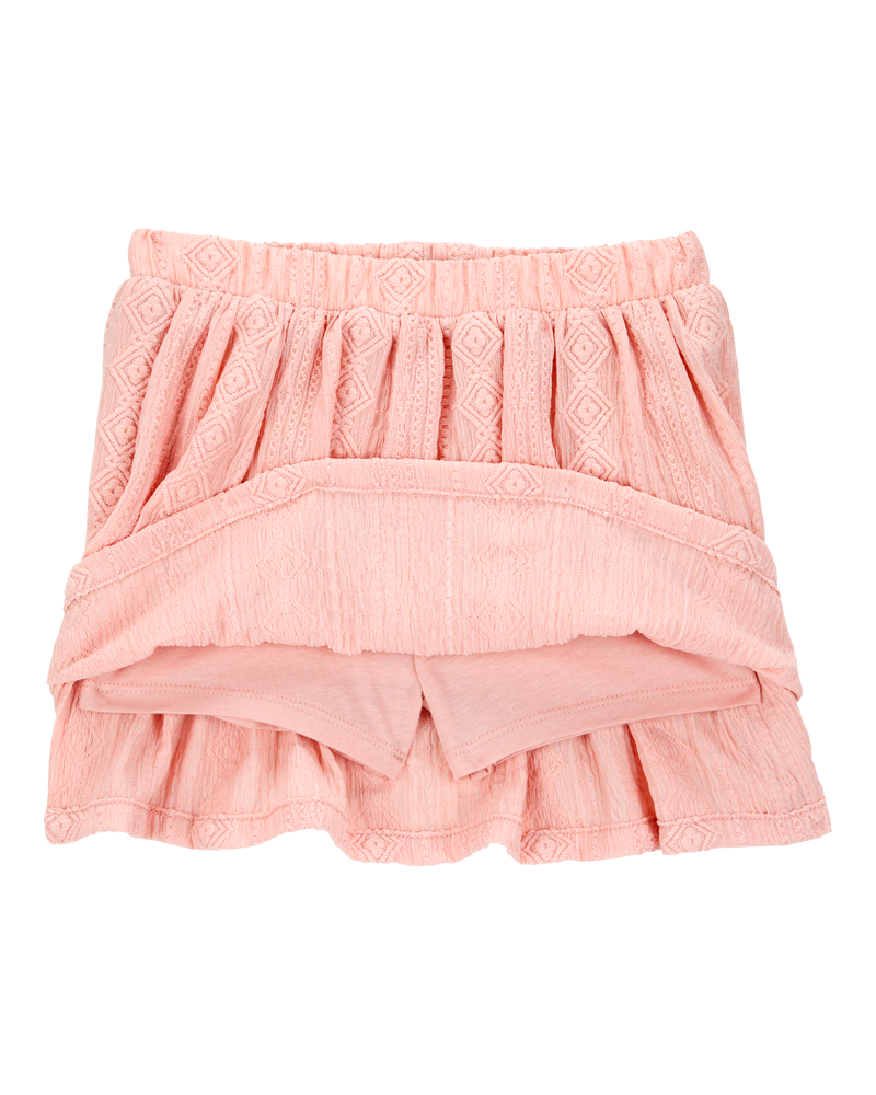 Toddler Crochet Pull-On Skort - Pink, image 4 of 6 slides