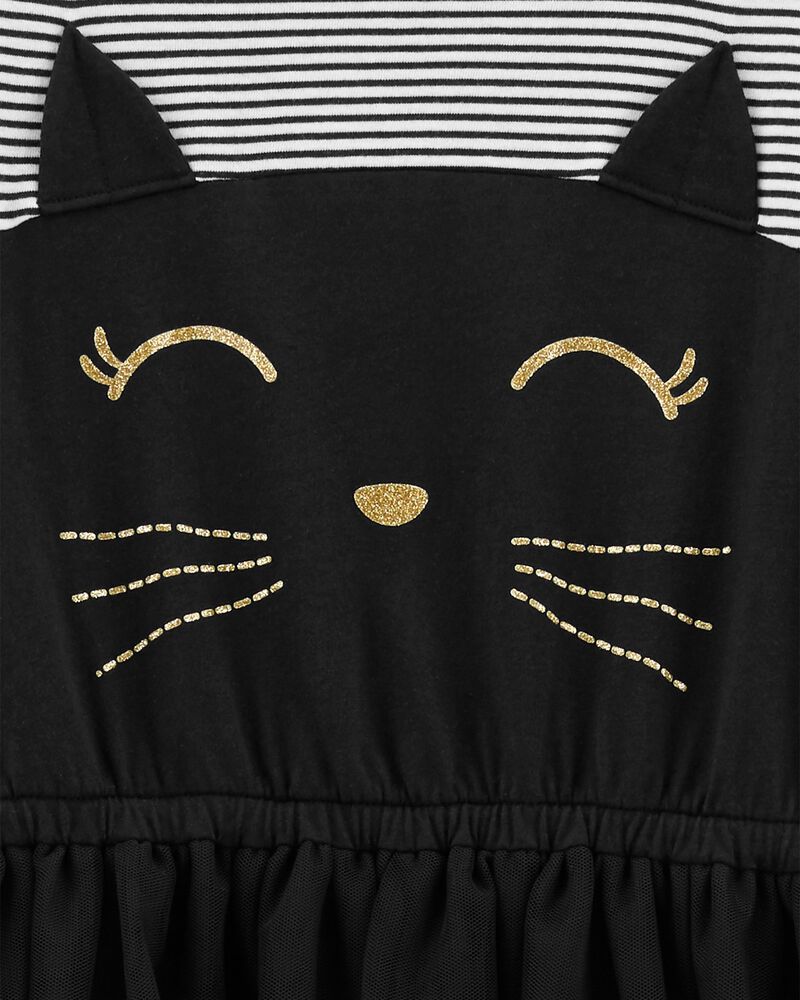 Kid Halloween Cat Tutu Dress, image 3 of 4 slides