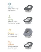 All Seasons Car Seat Cover - Oat, image 2 of 7 slides