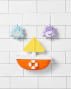 ZOO® Tip & Spin Boat Baby Bath Toy, image 3 of 5 slides