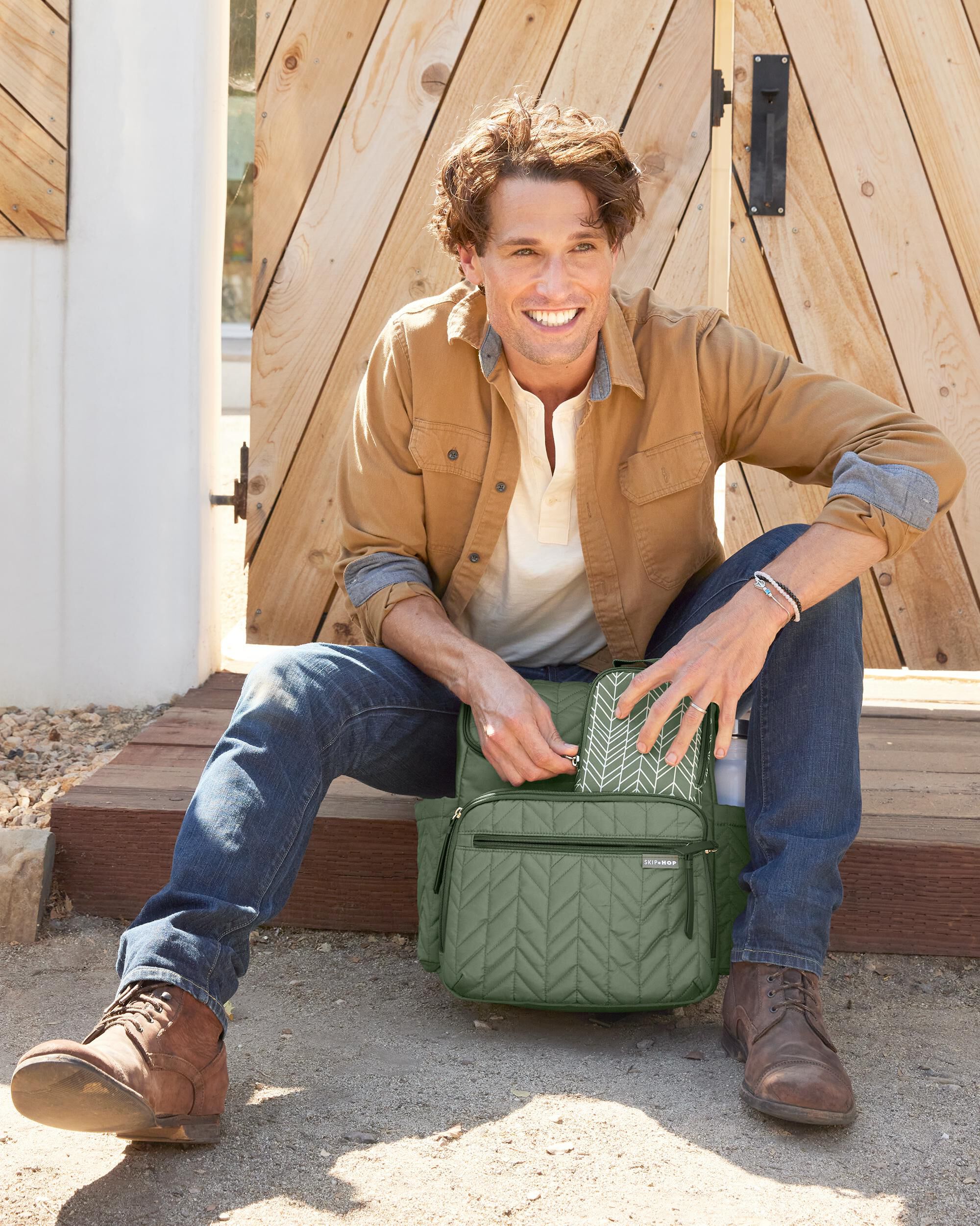Forma Backpack Diaper Bag - Sage, image 10 of 15 slides