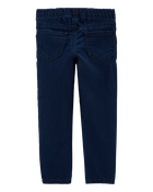Baby Dark Wash Elastic-Waist Jeggings, image 2 of 4 slides